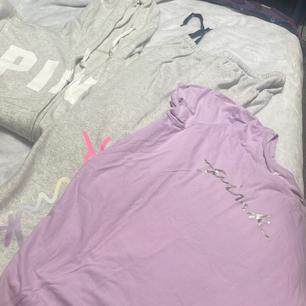 3 piece sweat outfit from pink in excellent new condition